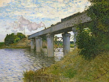 Obraz na plátne The Railway Bridge at Argenteuil, 1874