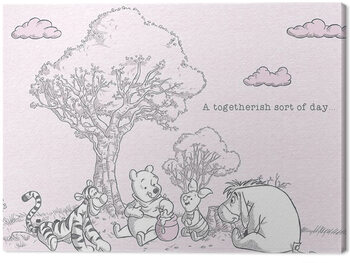 Print op canvas Winnie The Pooh - Togetherish