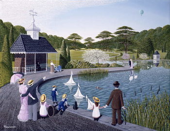 Schilderij op canvas A Family Outing