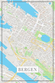 Schilderij op canvas Bergen color
