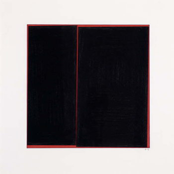Schilderij op canvas Black Slab