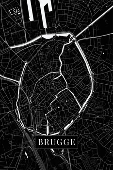 Obraz na plátne Brugge black