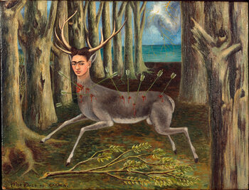 Schilderij op canvas El venado herido (The Wounded Deer or The Little Deer), 1946