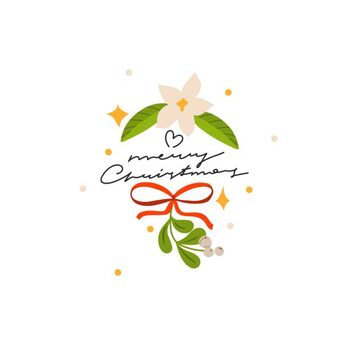 Schilderij op canvas Hand drawn vector abstract graphic Merry
