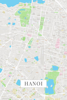 Schilderij op canvas Hanoi color