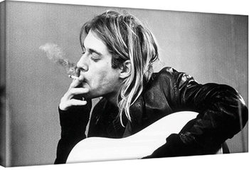 Obraz na plátne Kurt Cobain - smoking