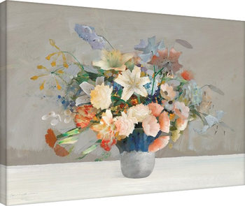 Schilderij op canvas Law Wai Hin - Arrangement in Blue