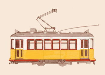Schilderij op canvas Lisbon - Tram, 2020