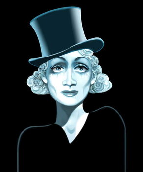 Obraz na plátne Marlene Dietrich, 2021