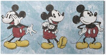 Schilderij op canvas Mickey Mouse - Squeaky Chic Triptych