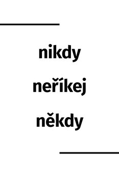 Obraz na plátne Nikdy neříkej nikdy