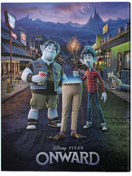 Schilderij op canvas Onward - New Mushroomton