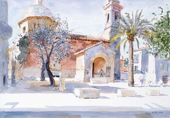Schilderij op canvas Provencal Church, 1993