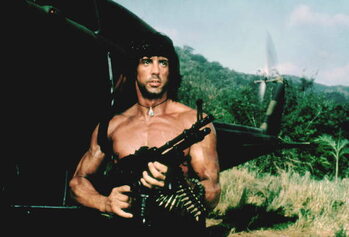 Schilderij op canvas Rambo - Sylvester Stallone