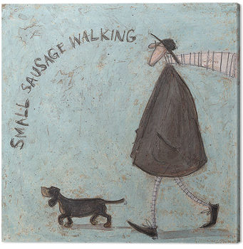 Obraz na plátne Sam Toft - Small Sausage Walking