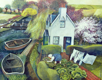 Schilderij op canvas St. Catherine's, Lock Gates