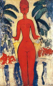 Schilderij op canvas Standing Nude