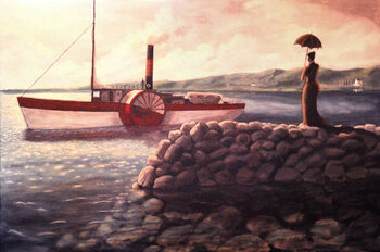 Schilderij op canvas The Jetty