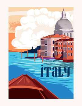 Obraz na plátne Travel Destination Vector Poster
