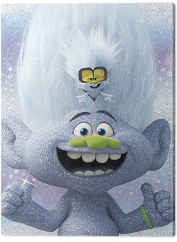 Schilderij op canvas Trolls World Tour - Guy Diamond and Tiny