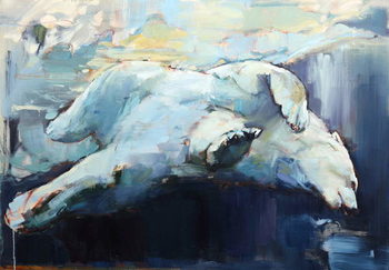 Schilderij op canvas Under the Ice, 2015,