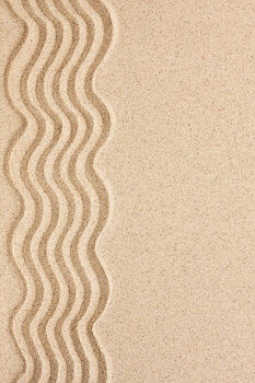Schilderij op canvas Wavy sand with space for text