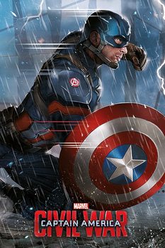Captain America: Civil War - Captain America - плакат (poster)