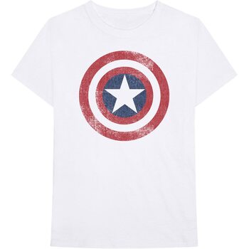Camiseta Captain America - Distress Shield