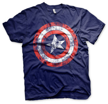 T-shirt Captain America - Distressed Shield