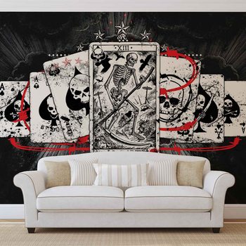 Ταπετσαρία τοιχογραφία  Cards Skull Tarot