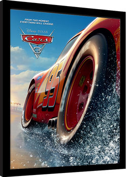 Ingelijste poster Cars 3 - Beach