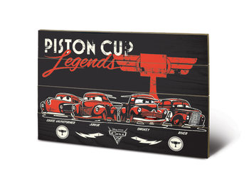 Poster su legno Cars 3 - Piston Cup Legends