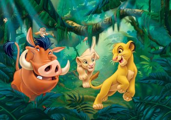 Carta da parati Disney il Re Leone Pumba Simba