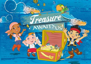 Carta da parati Disney Jake Neverland Pirati - Un Sogno per La Vita