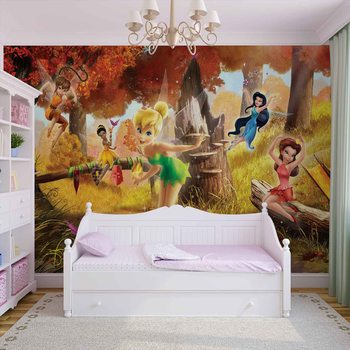 Carta da parati Favole Disney Fairies Campanellino Rosetta Klara