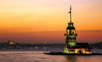 Carta da parati Tramonto Urbano Città Istanbul