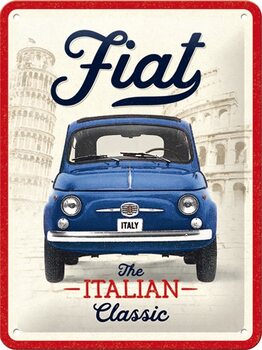 Cartel de metal Fiat - Italian Classic