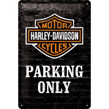 Cartel de metal Harley-Davidson - Parking Only