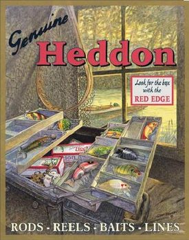 Cartel de metal HEDDONS - Tackle Box