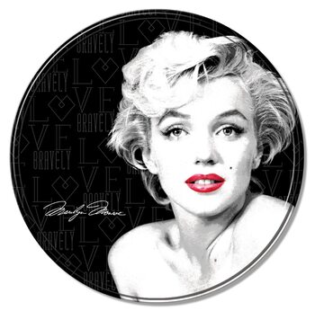 Cartel de metal Marilyn Monroe - Round