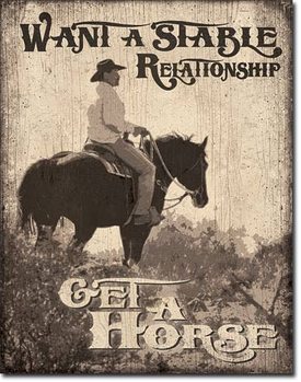 Cartel de metal Stable Relationship