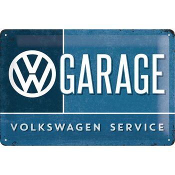 Cartel de metal Volkswagen VW - Garage