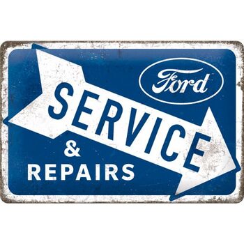 Cartello in metallo Ford - Service & Repairs