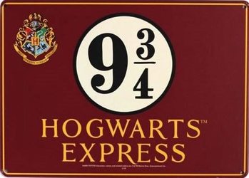 Cartello in metallo Harry Potter - Hogwarts Express
