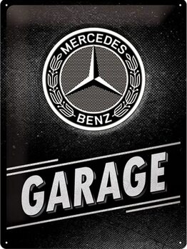 Cartello in metallo Mercedes-Benz Garage