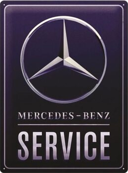 Cartello in metallo Mercedes-Benz Service