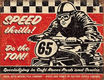 Cartello in metallo Speed Thrills
