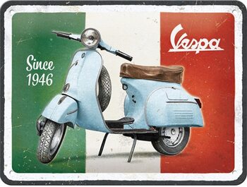 Cartello in metallo Vespa - 1946