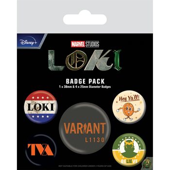 Set de chapas Loki - TVA