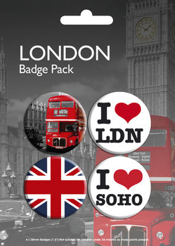 Set de chapas LONDON - pack 3